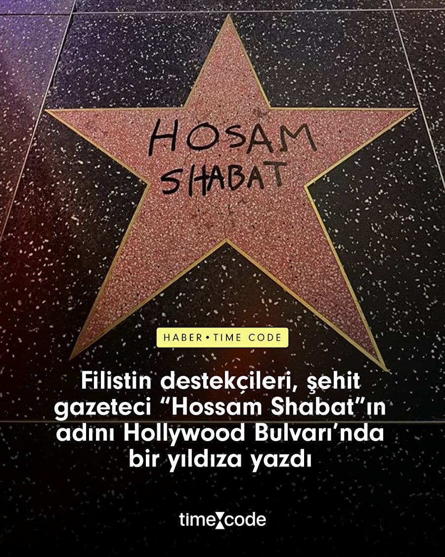 Hossam Shabat”ın adı Hollywood Bulvarı’nda