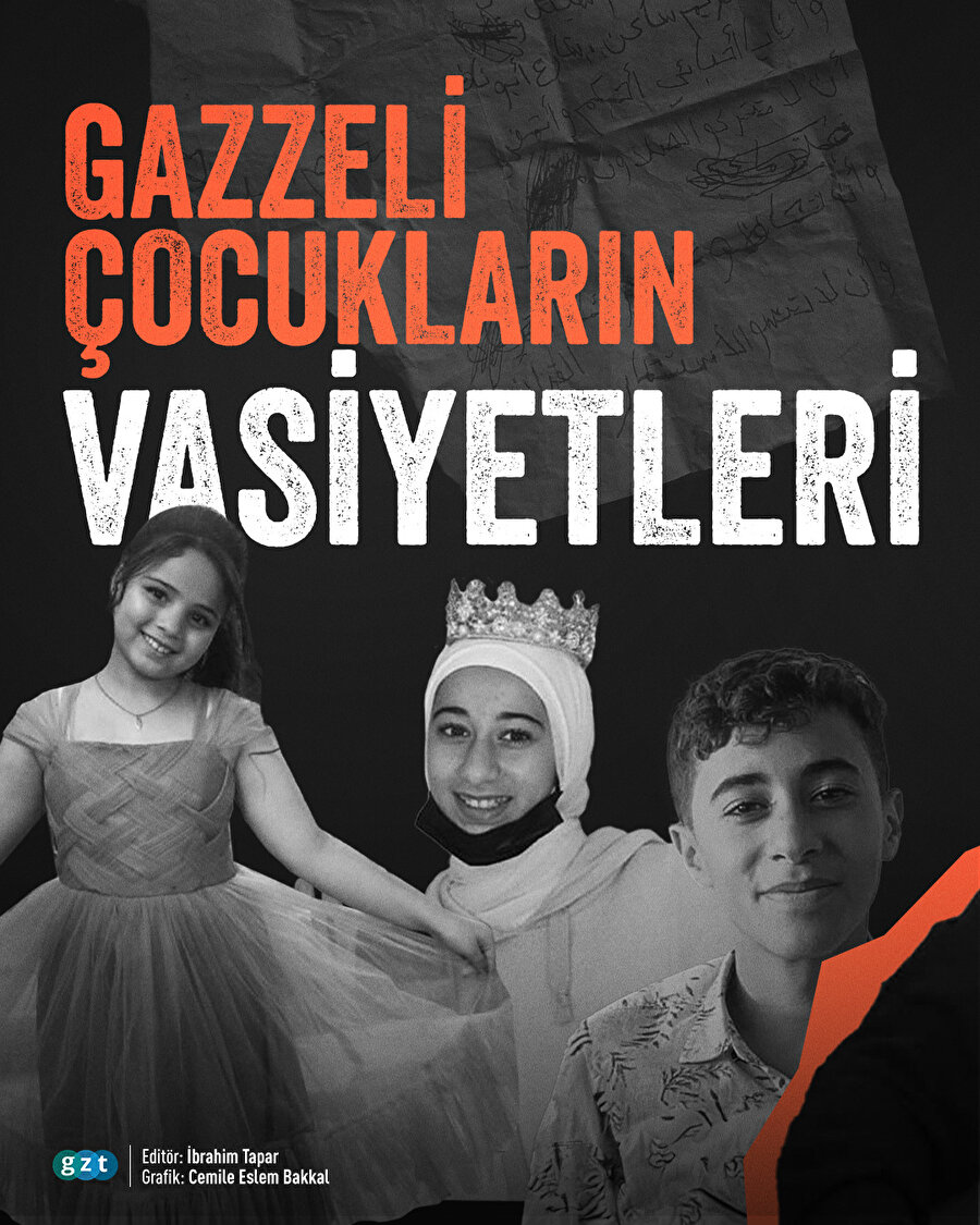 Gazzeli çocukların vasiyetleri: İşgalci İsrail onları öldürmeden önce yazdılar