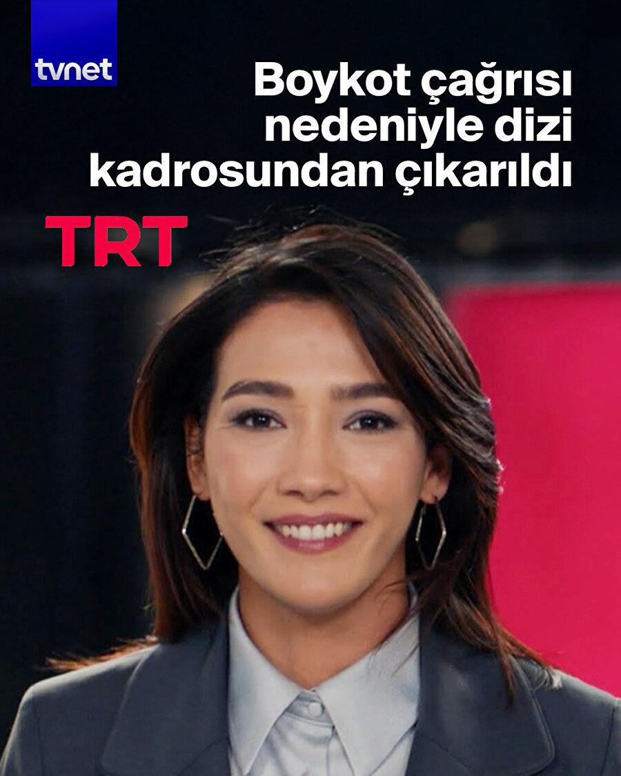 Boykota destek veren Aybüke Pusat TRT'nin Teşkilat dizisinden çıkarıldı