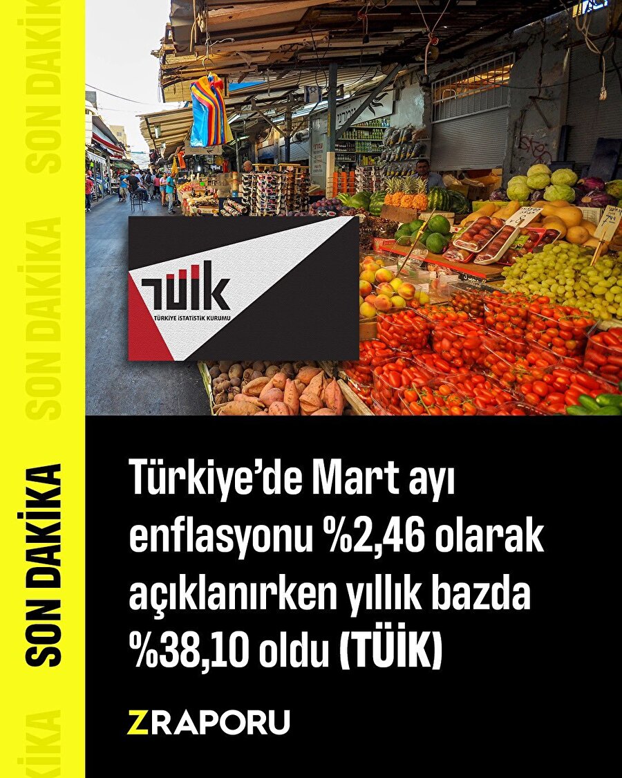 Enflasyon rakamları açıklandı