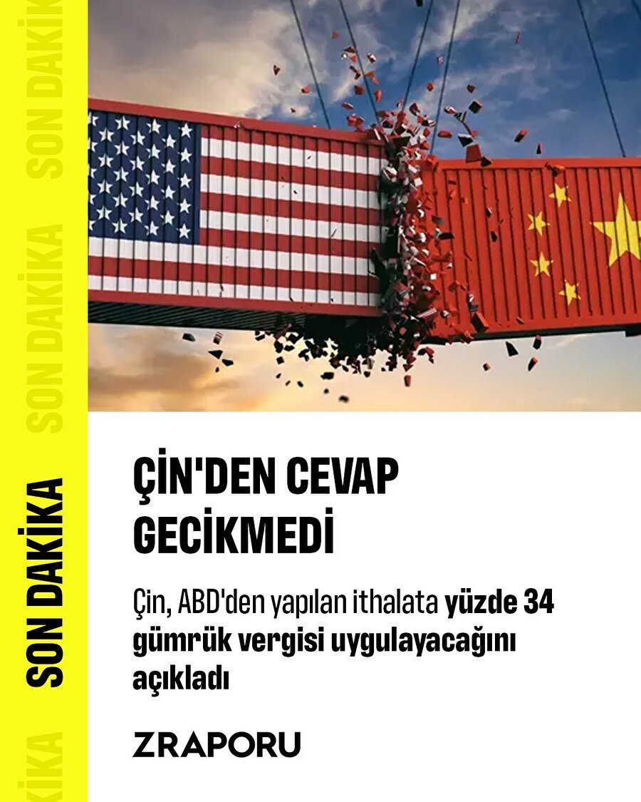 Çin'den cevap gecikmedi