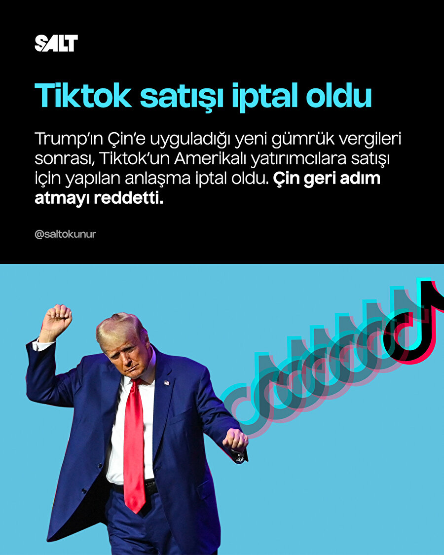 Trump'ın Çin tarifeleri Tiktok satışını bitirdi