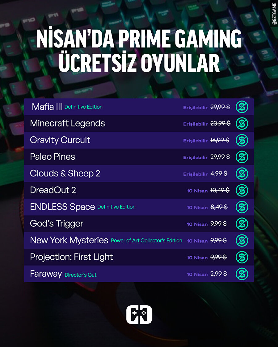 Nisan'nın ücretsiz oyunları!