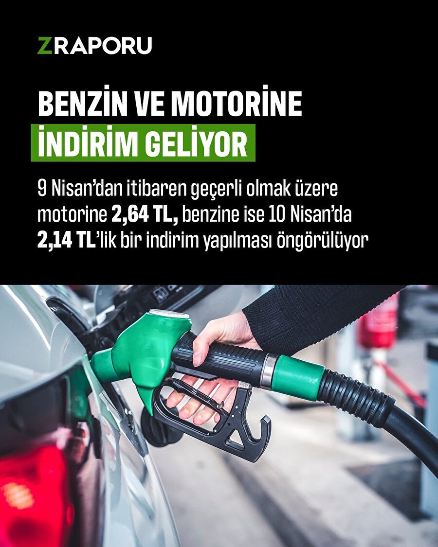 Benzine ve motorine indirim geliyor