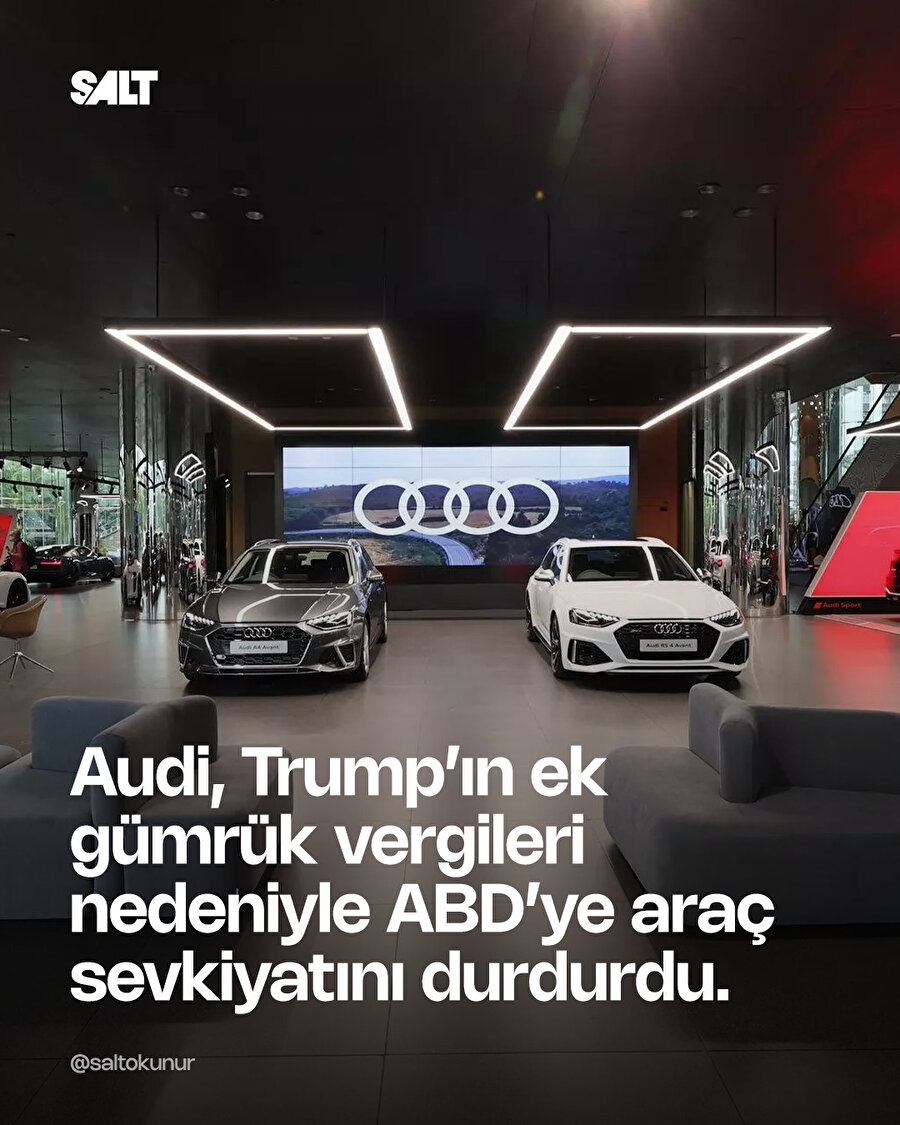 Audi, ABD’ye araç göndermeyi durdurdu