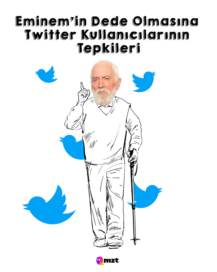 Eminem'in dede olmasına Twitter kullanıcılarının tepkileri