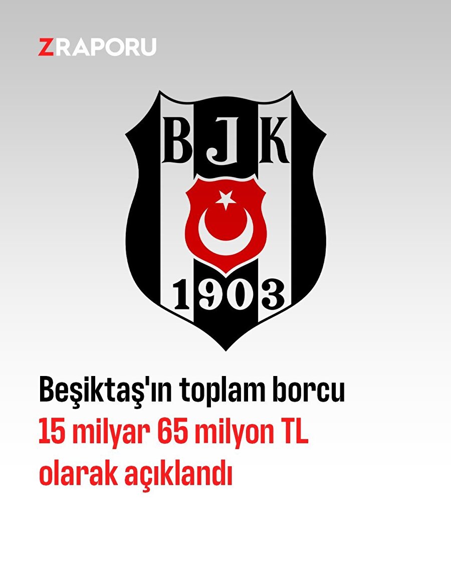 Beşiktaş'ın borcu açıklandı