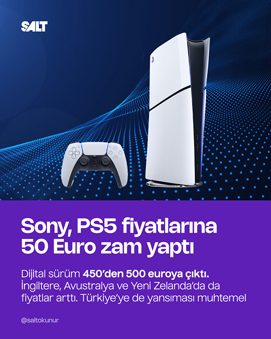 PlayStation 5 fiyatlarına Avrupa genelinde zam geldi