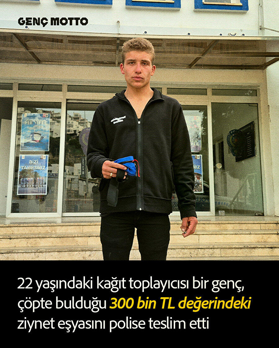 Çöpten bulduğu altınları polise götürdü