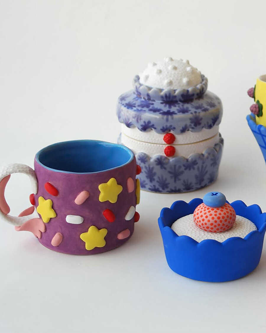 Gerçek gibi görünen seramik tatlılar 🤩