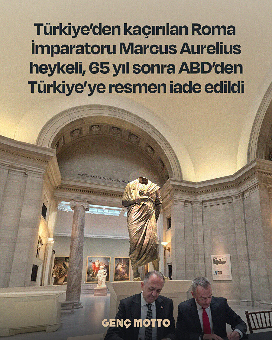 Türkiye'den çalınan heykel 65 yıl sonra iade edildi