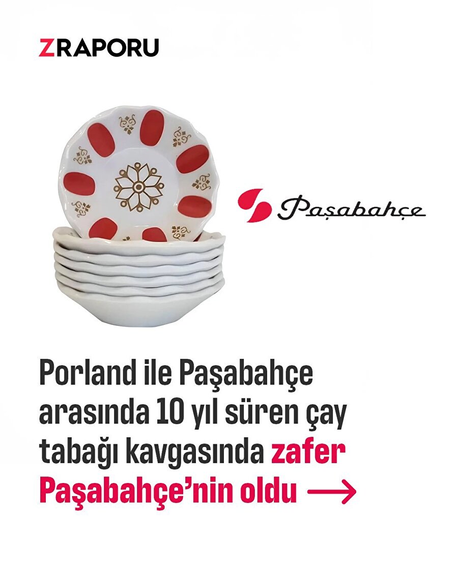 10 yıllık çay tabağı kavgasının kazananı Paşabahçe oldu