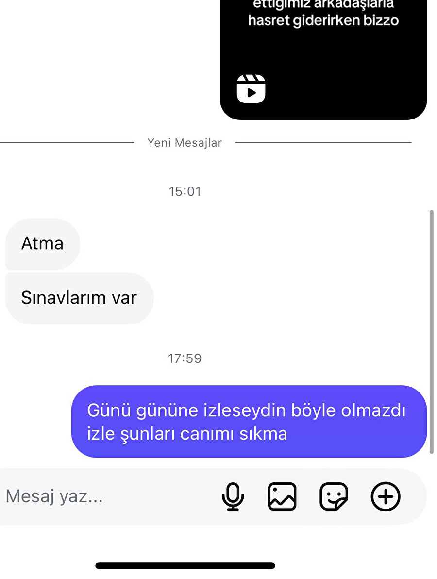 Halden anlamak desen o da var