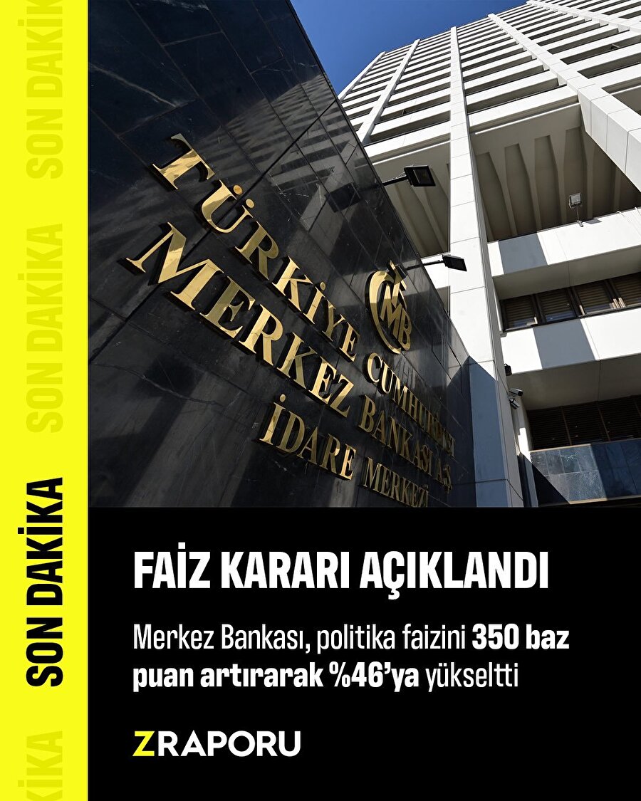 Merkez Bankası faizi artırdı