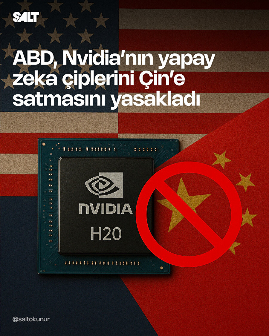 ABD, Nvidia'nın yapay zeka çiplerini Çin'e satmasını yasakladı