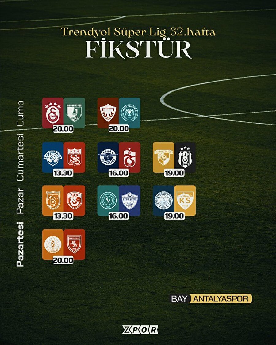 32. hafta heyecanı başlıyor💥