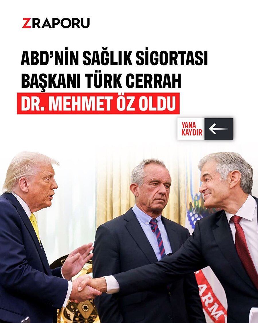 Dr. Mehmet Öz, ABD Sağlık Sigortaları Başkanı oldu