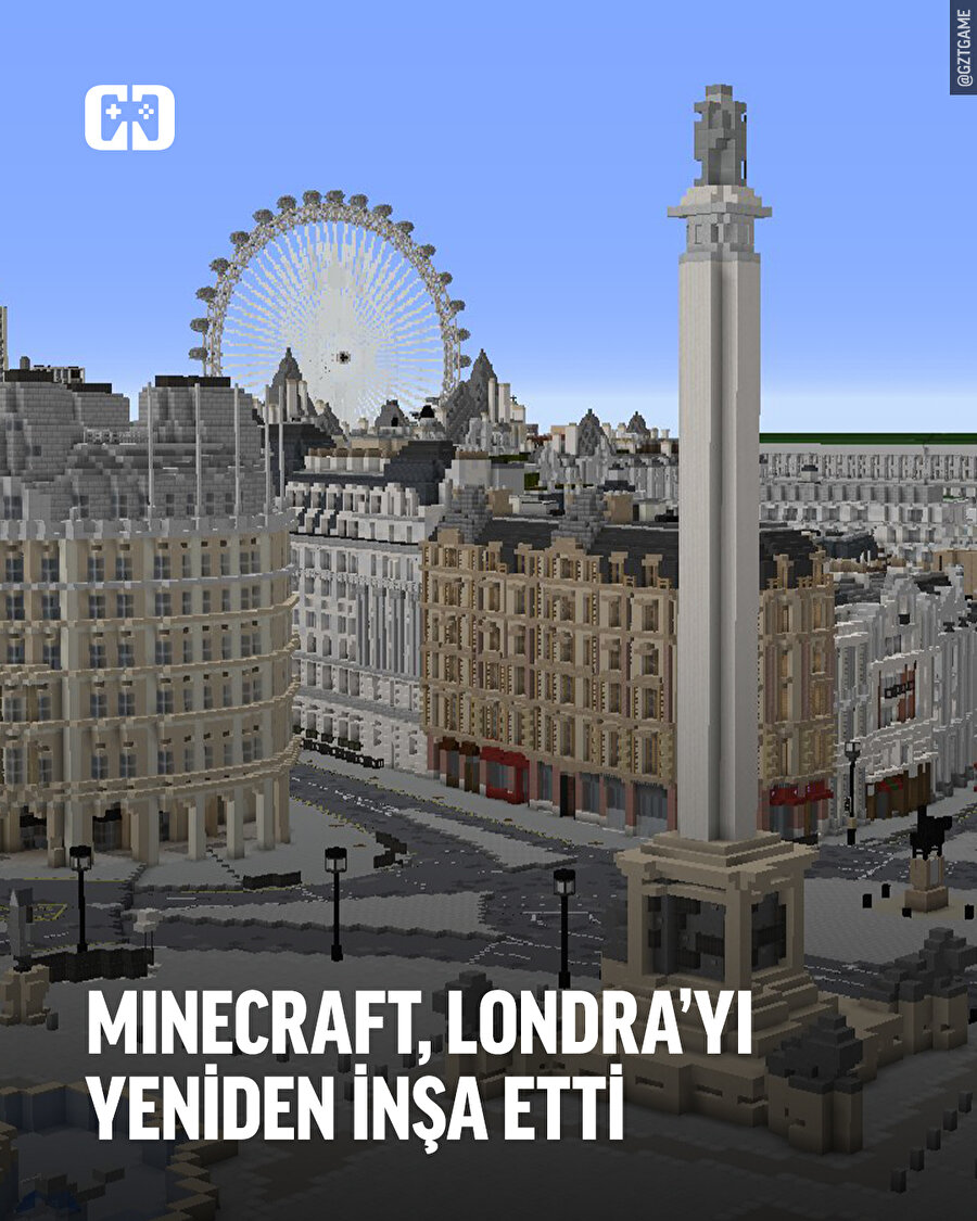 Minecraft, Londra'yı tekrar inşa etti