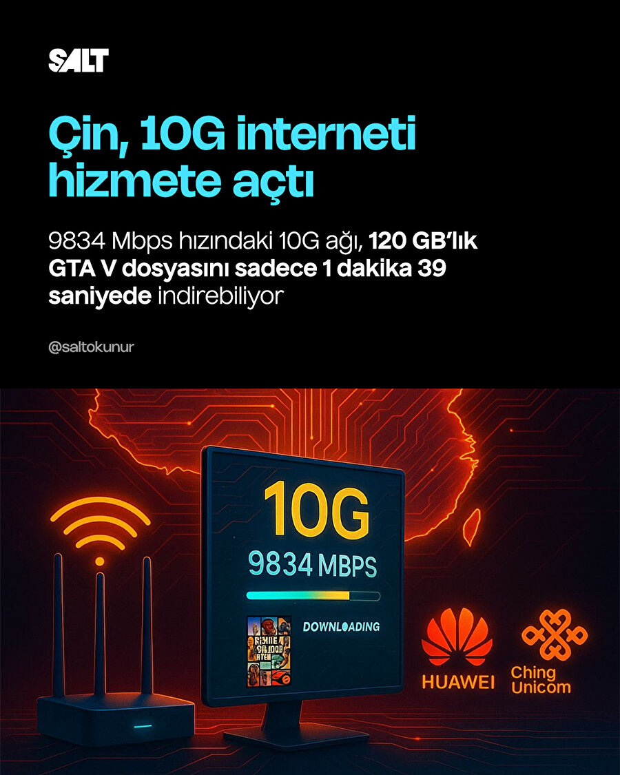 Çin, 10G internet çağını başlattı