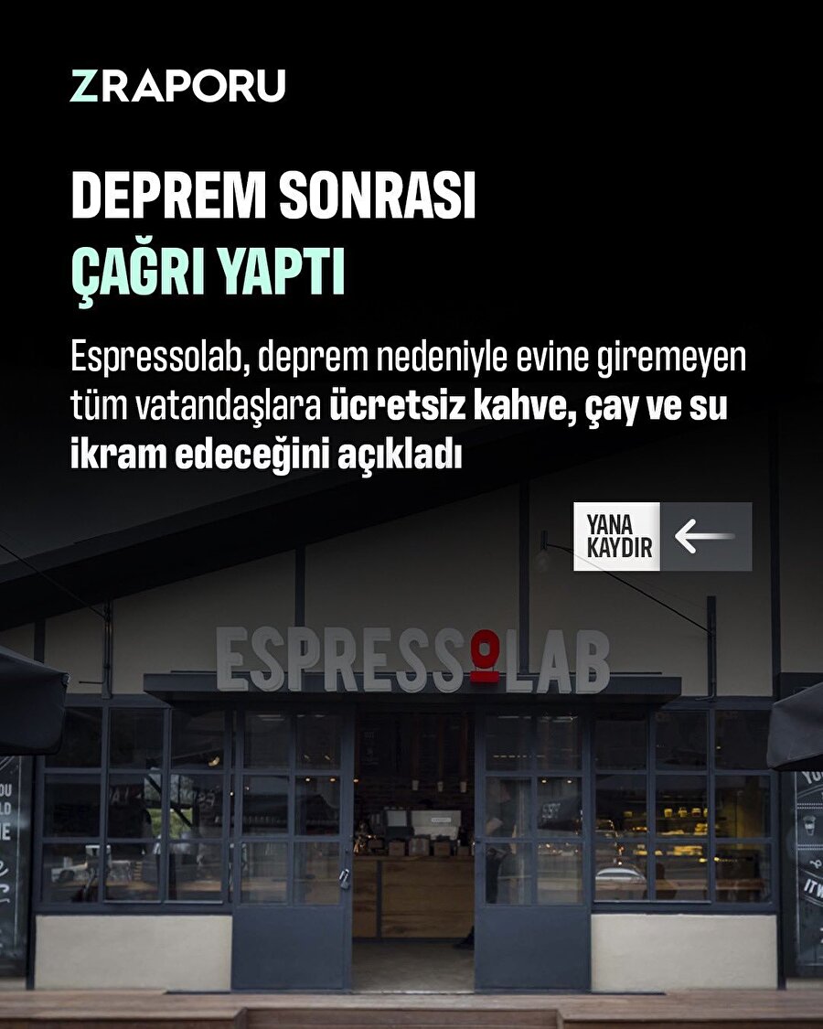Espressolab'den anlamlı hareket