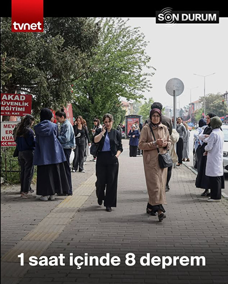 Bir saat içerisinde 8 deprem