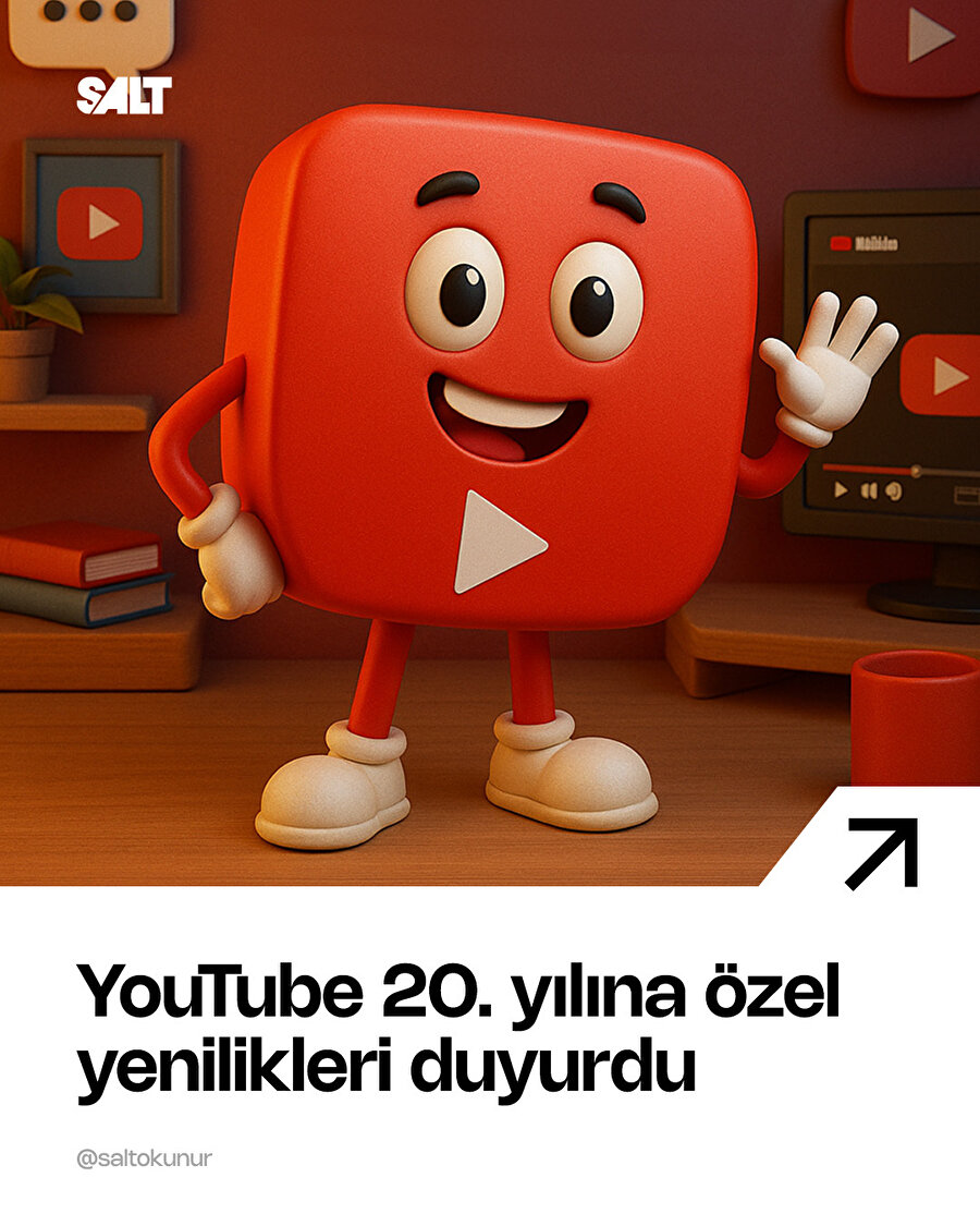 YouTube'dan 20. yıla özel büyük yenilikler