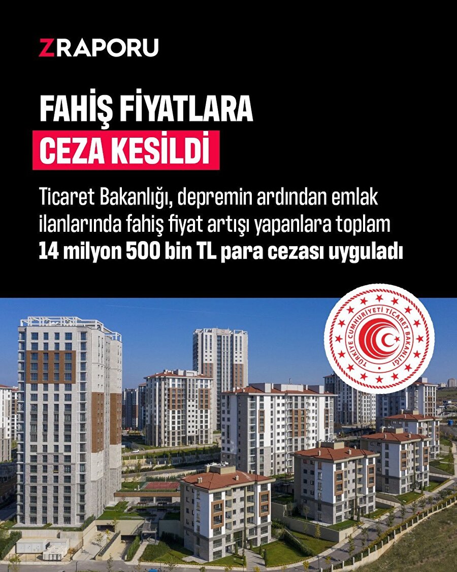 Ticaret Bakanlığı depremden sonra fahiş fiyata 14,5 milyon TL ceza kesti