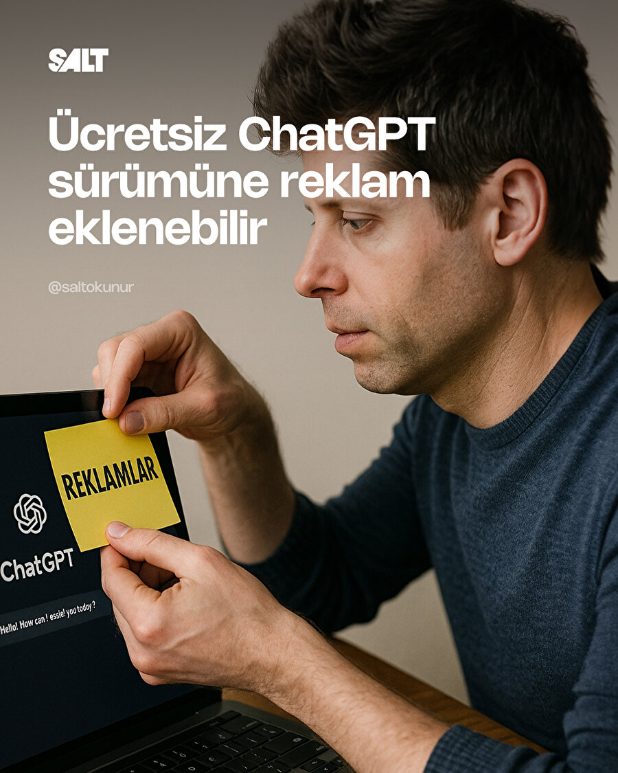 Ücretsiz ChatGPT sürümüne reklam eklenebilir