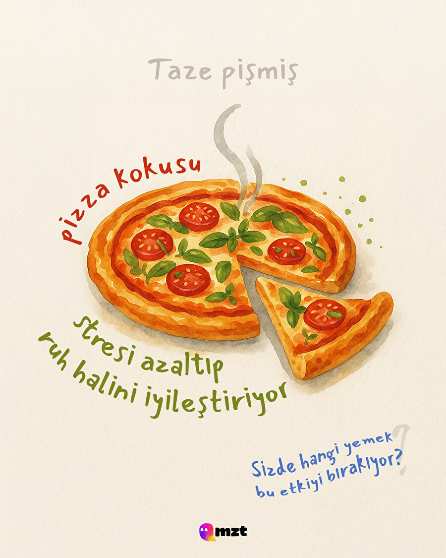 Pizza kokusu stresi azaltıyor