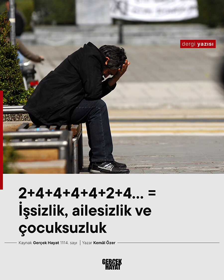 İşsizlik, ailesizlik ve çocuksuzluk