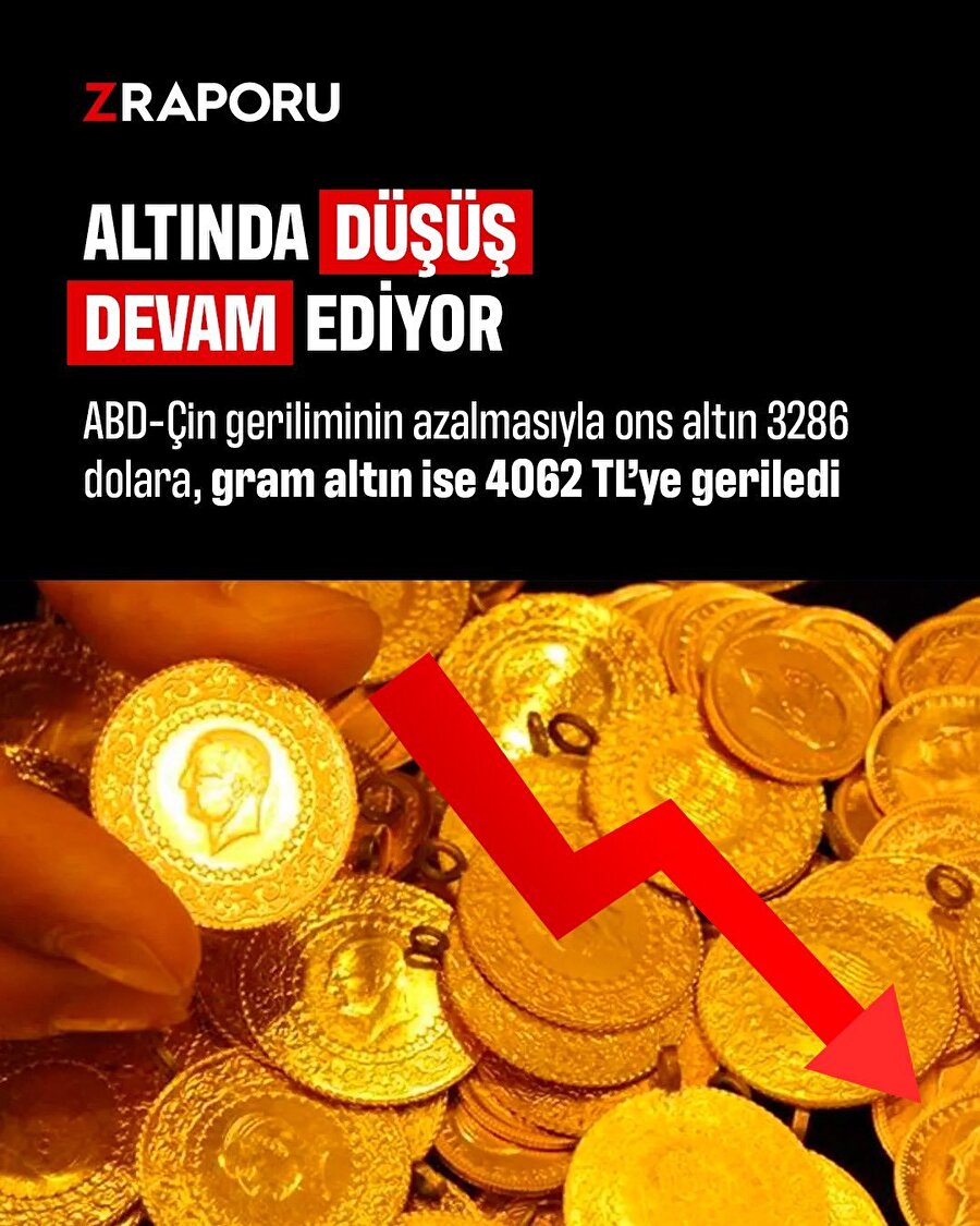 Altında düşüş devam ediyor
