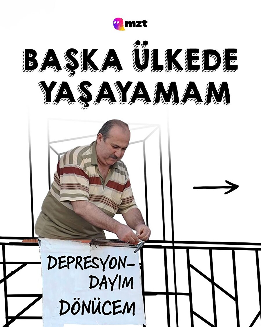 Başka ülkede yaşayamam