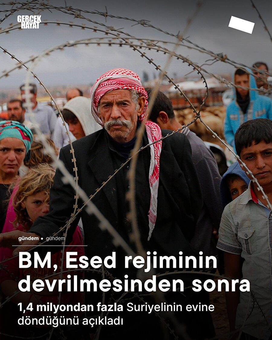 1,4 milyondan fazla Suriyelinin evine döndüğü açıklandı