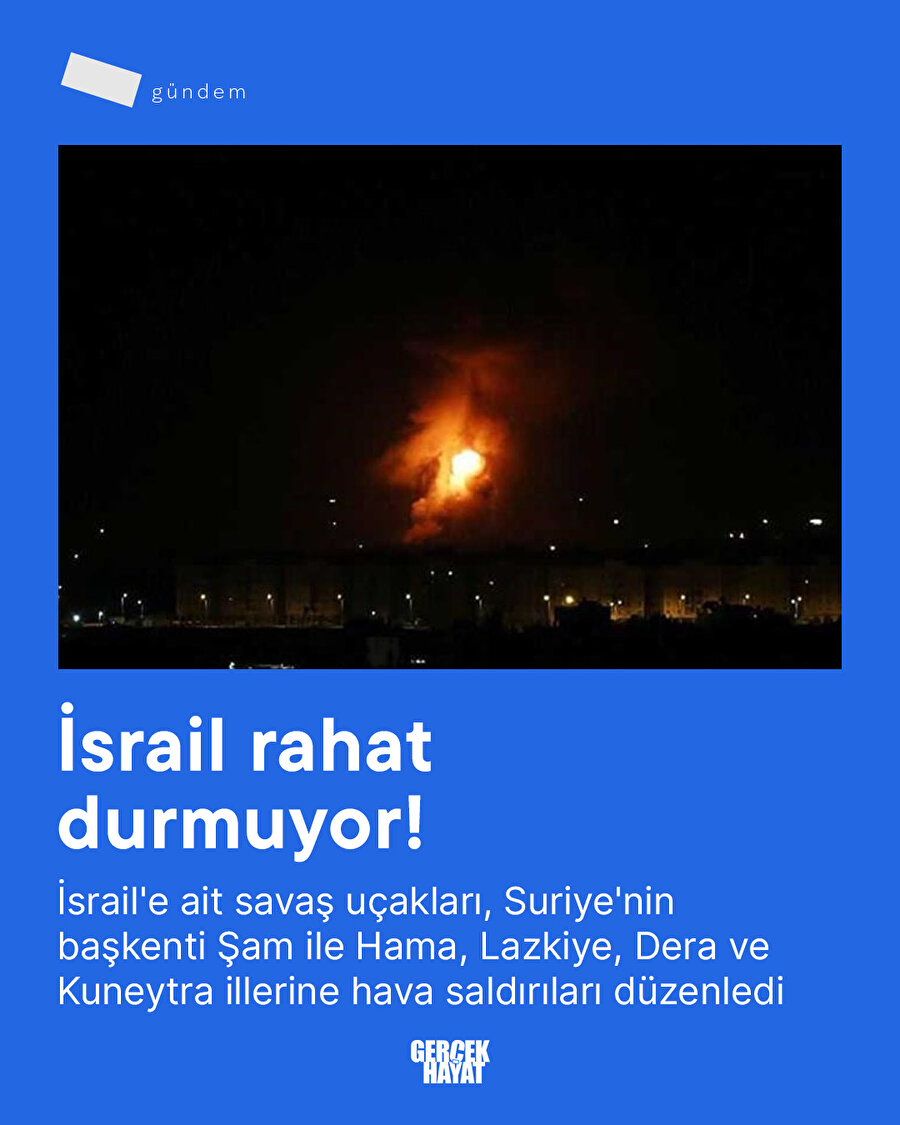 İsrail rahat durmuyor!