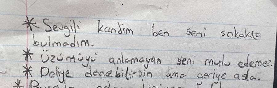 Bizim her gün kendimize söylediğimiz sözler