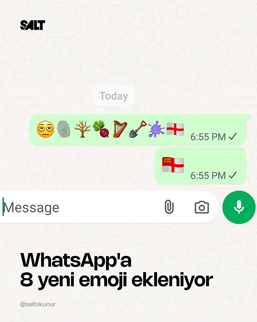 Whatsapp'a 8 yeni emoji ekleniyor