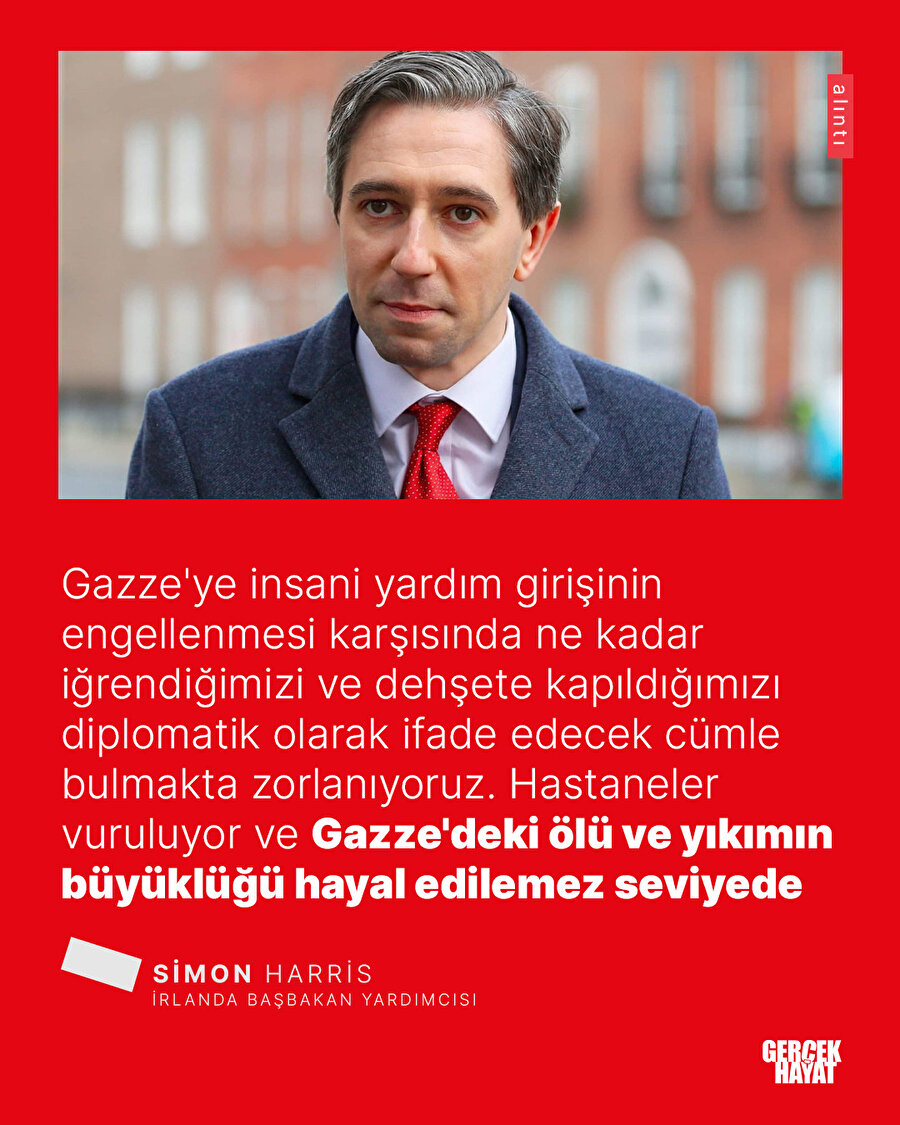 İrlanda'dan İsrail'e çok sert Gazze tepkisi