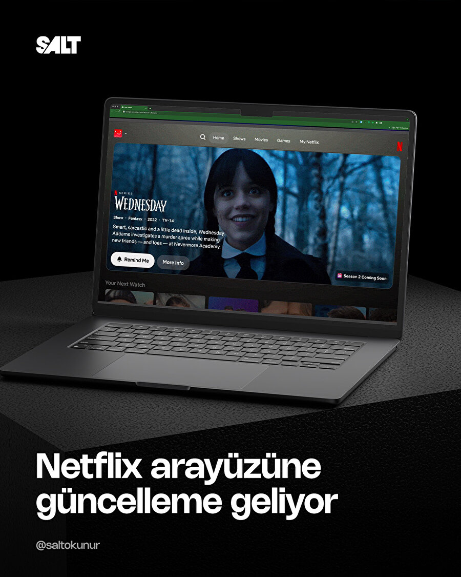 Netflix arayüzü güncellenecek
