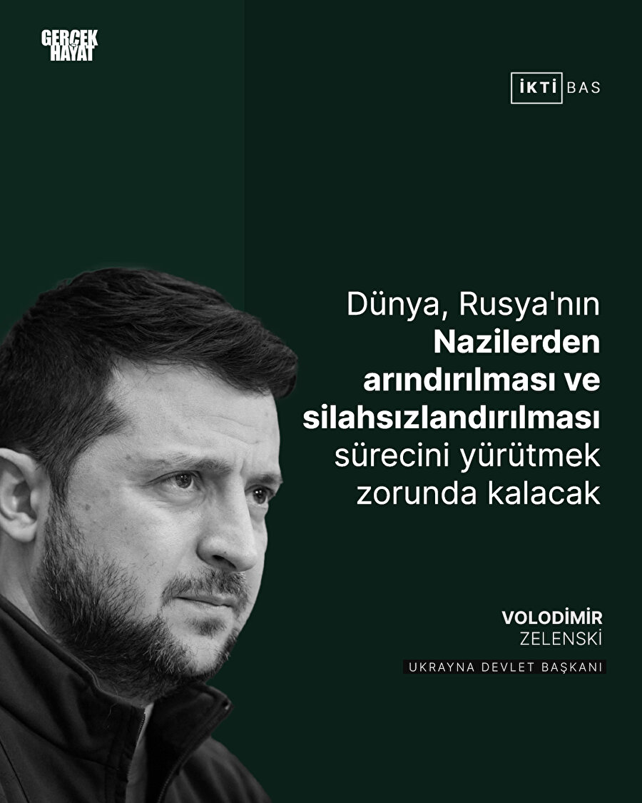 Dünya, Rusya'nın Nazilerden arındırılması ve silahsızlandırılması sürecini yürütmek zorunda kalacak