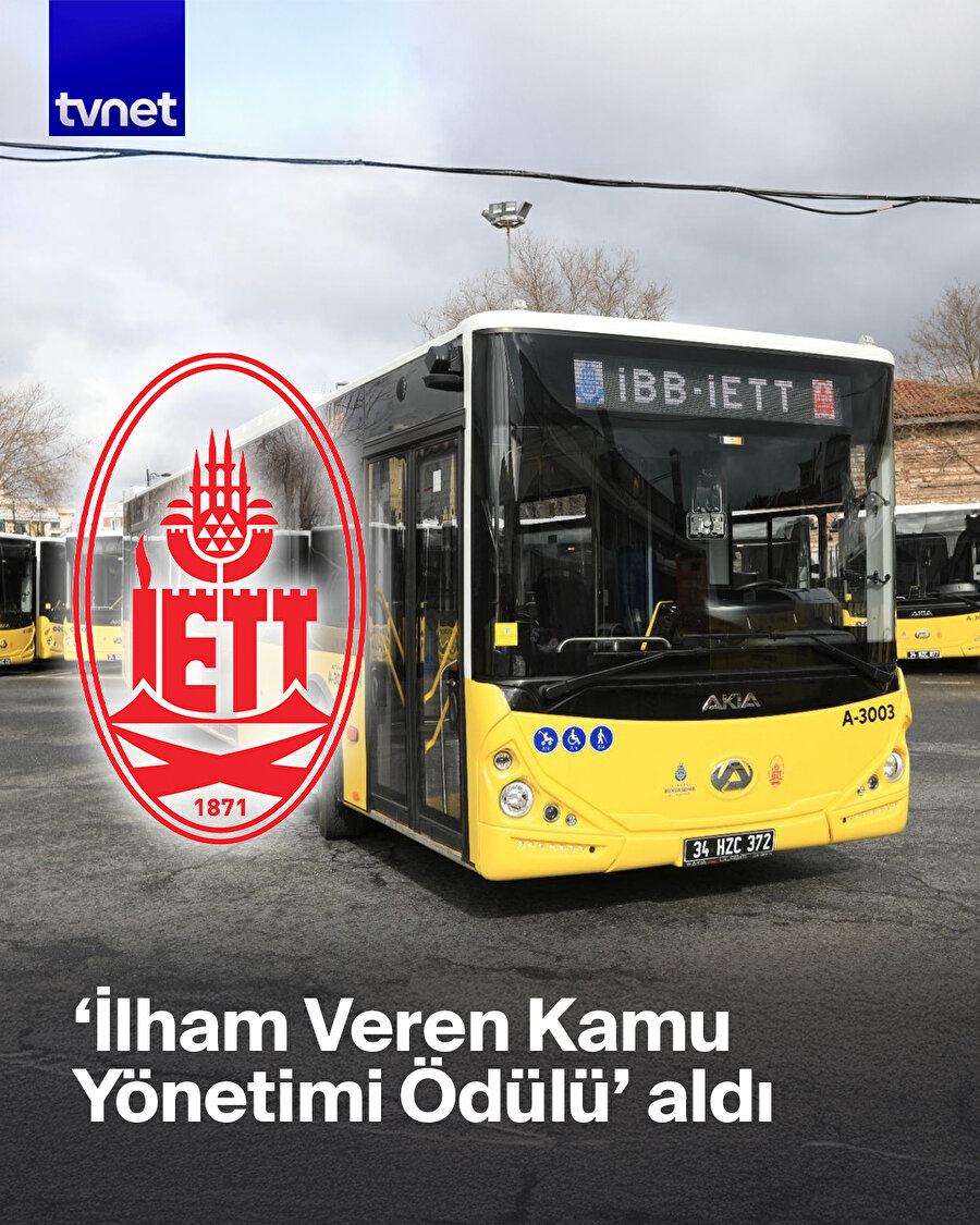 İETT ‘İlham Veren Kamu Yönetimi Ödülü’ aldı