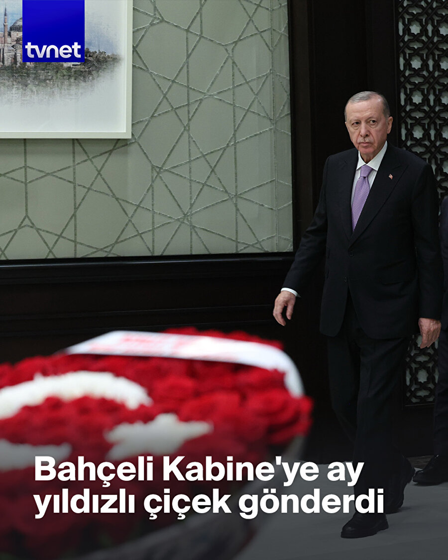 Bahçeli’den Kabine’ye özel çiçek