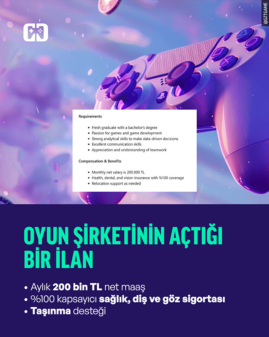 Oyun şirketinin açtığı iş ilanı