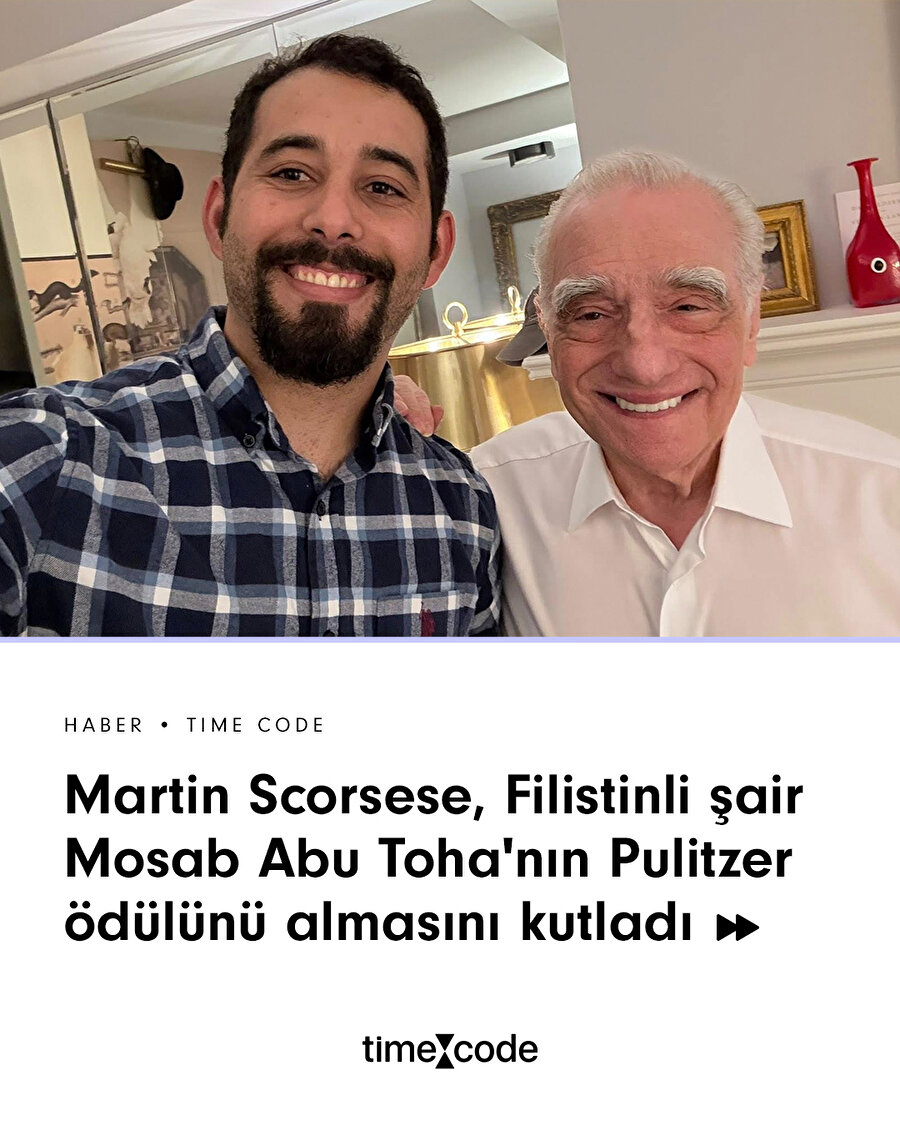 Martin Scorsese'den Mosab Abu Toha'ya ev ziyareti