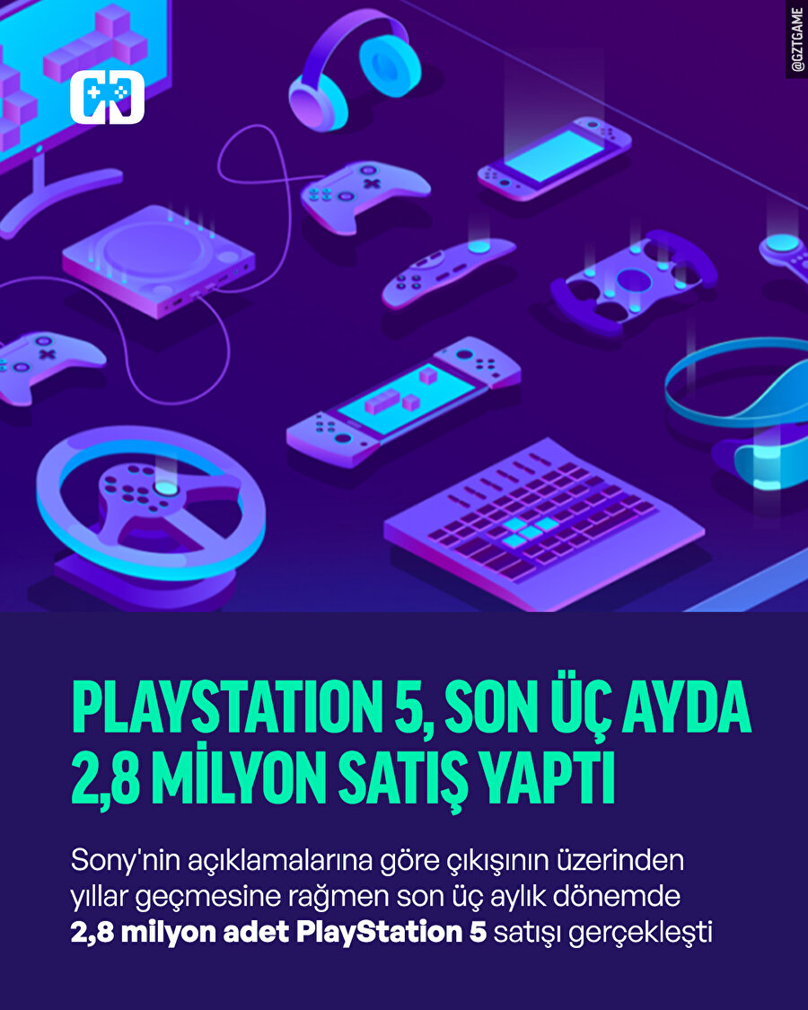 PlayStation 5, son üç ayda 2,8 milyon sattı!