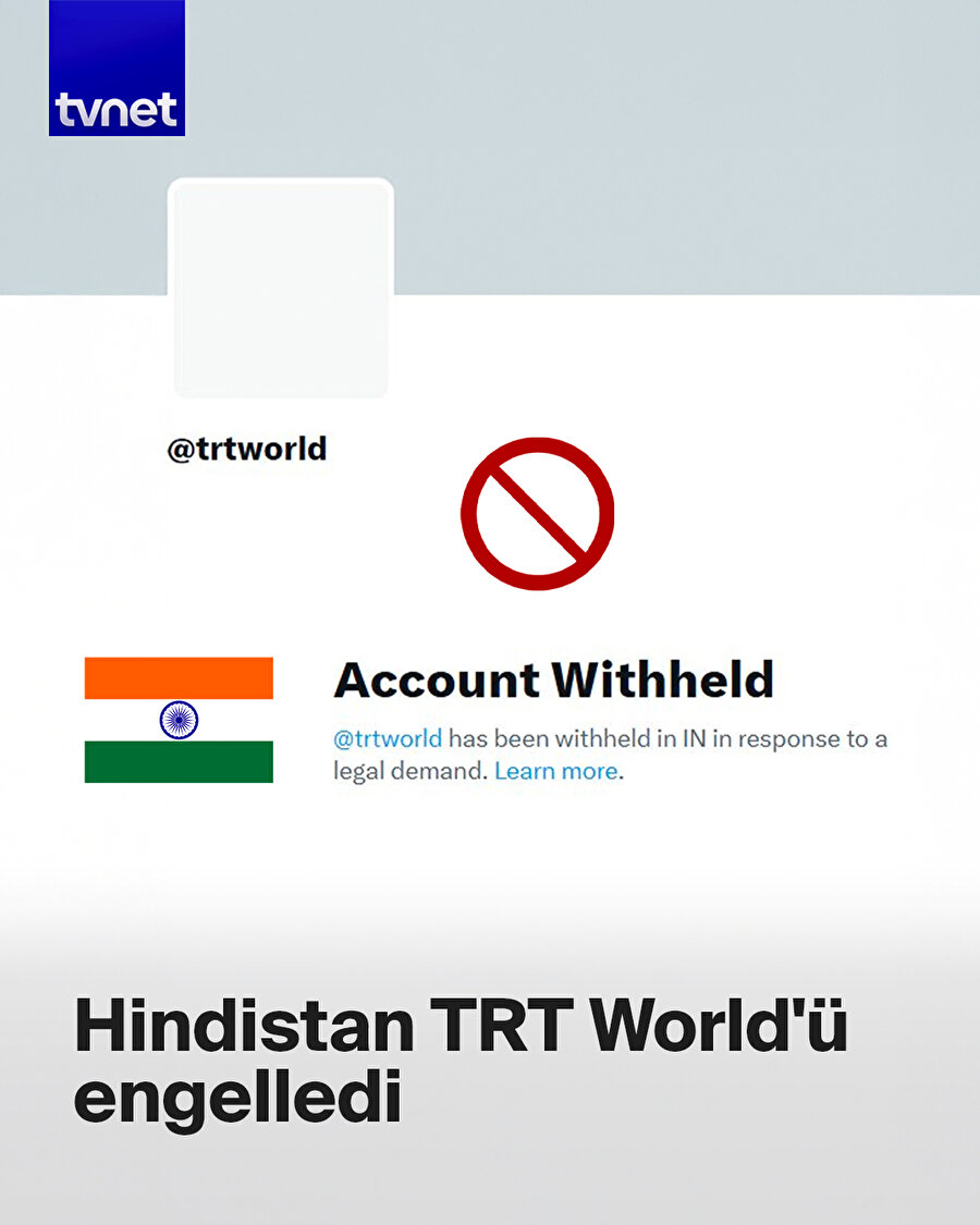 Hindistan'da TRT'ye Engel