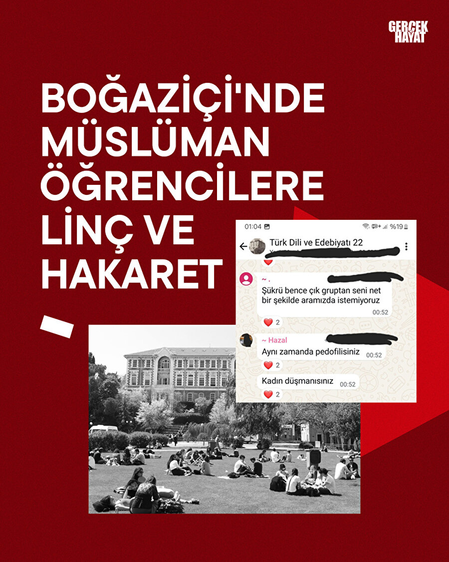 Boğaziçi'nde müslüman öğrencilere linç ve hakaret