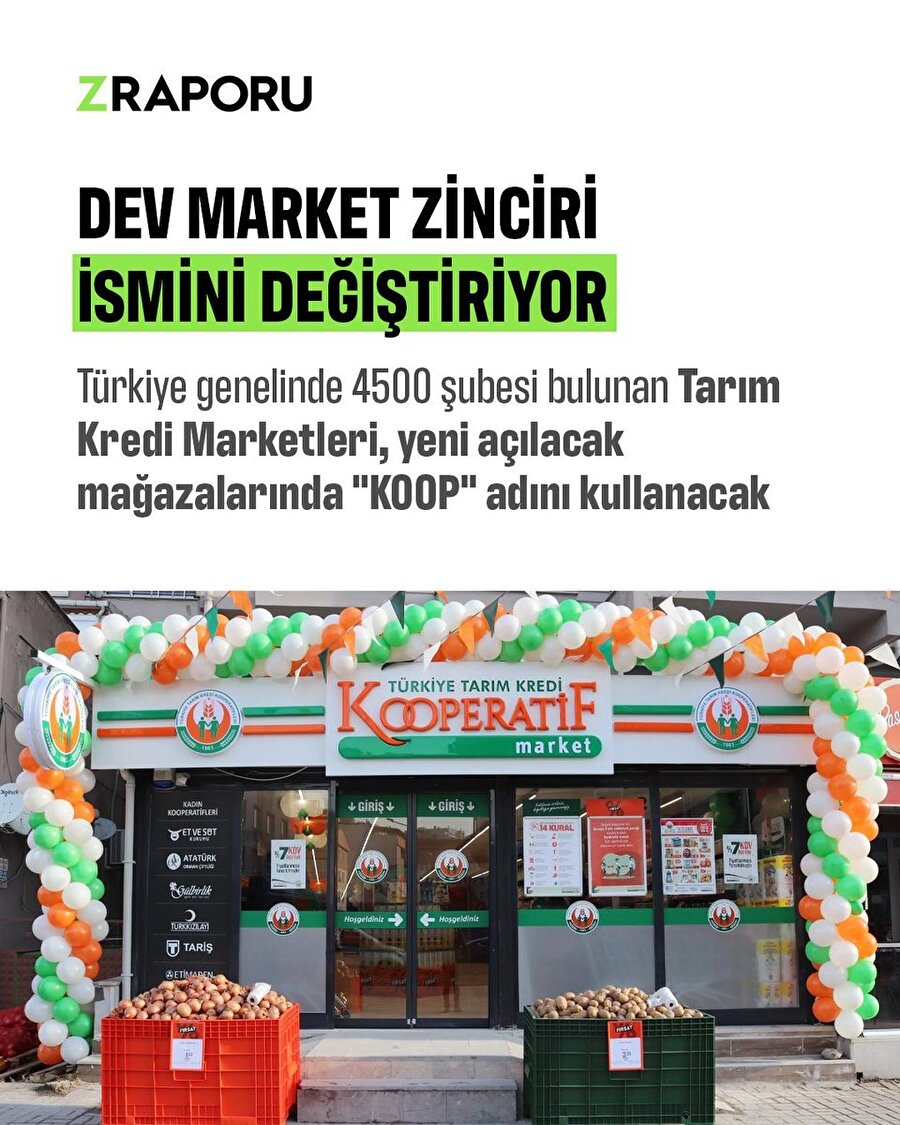 Dev market zinciri ismini değiştiriyor