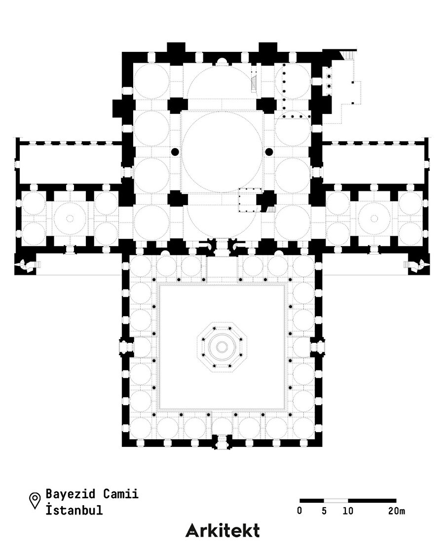  Osmanlı mimarisinde birçok özgün ilki barındıran yapı: Bayezid Camii 