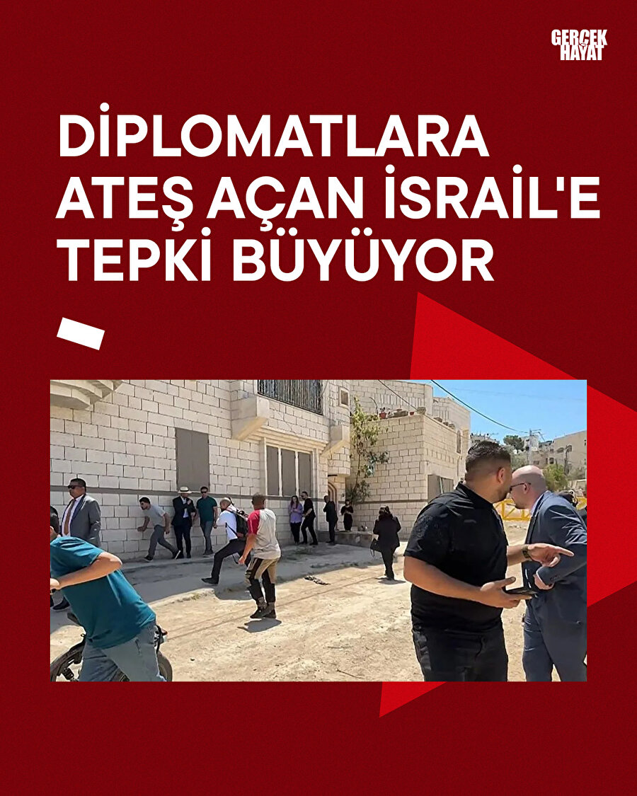 Diplomatlara ateş açan İsrail'e tepki büyüyor