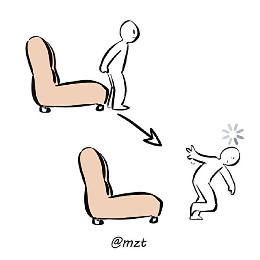 Aniden kalkınca kafam